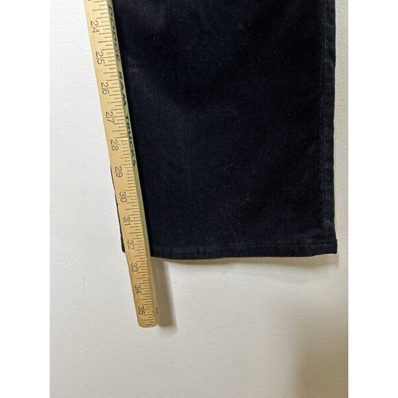 Lands End Womens Mid Rise Bootcut Corduroy Black Pant Size 14 - Picture 5 of 10
